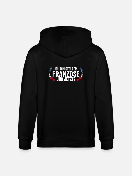 French French France - Stanley/Stella CULTIVATOR Unisex Organic Hooded Jacket - black