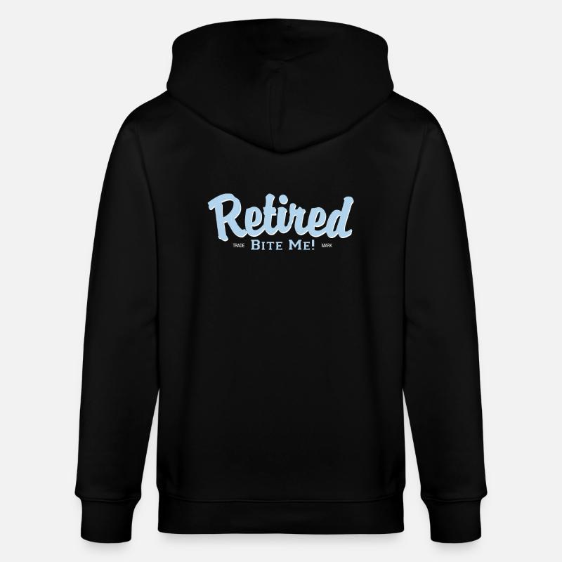 Retired Bite Me! - Stanley/Stella Unisex Bio-Kapuzenjacke CULTIVATOR  - Schwarz