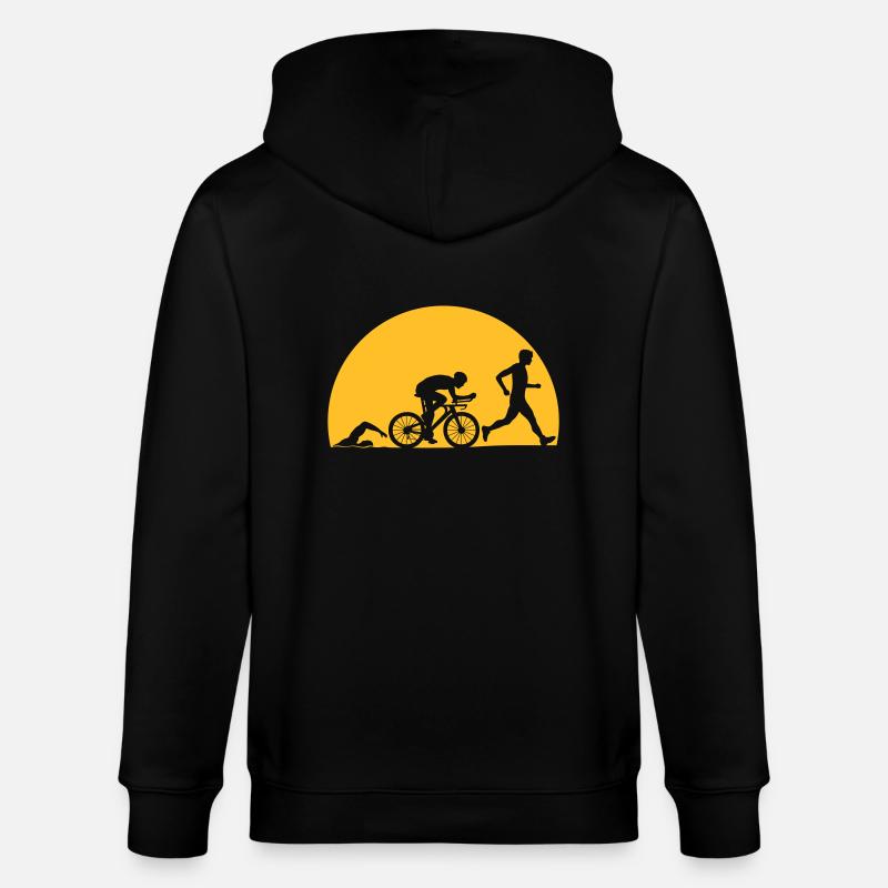 Sun Sport Triathlon - Veste à capuche bio CULTIVATOR Stanley/Stella Unisexe - noir