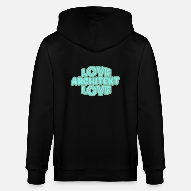 Dire architecte - Veste à capuche bio CULTIVATOR Stanley/Stella Unisexe - noir