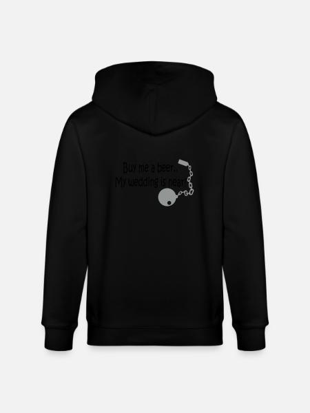 Buy me a beer - Stanley/Stella CULTIVATOR  Unisex Organic Hooded Jacket - black