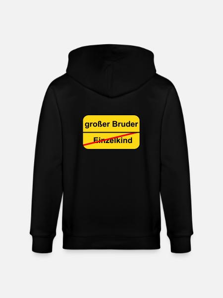 großer Bruder - Stanley/Stella Unisex Bio-Kapuzenjacke CULTIVATOR - Schwarz