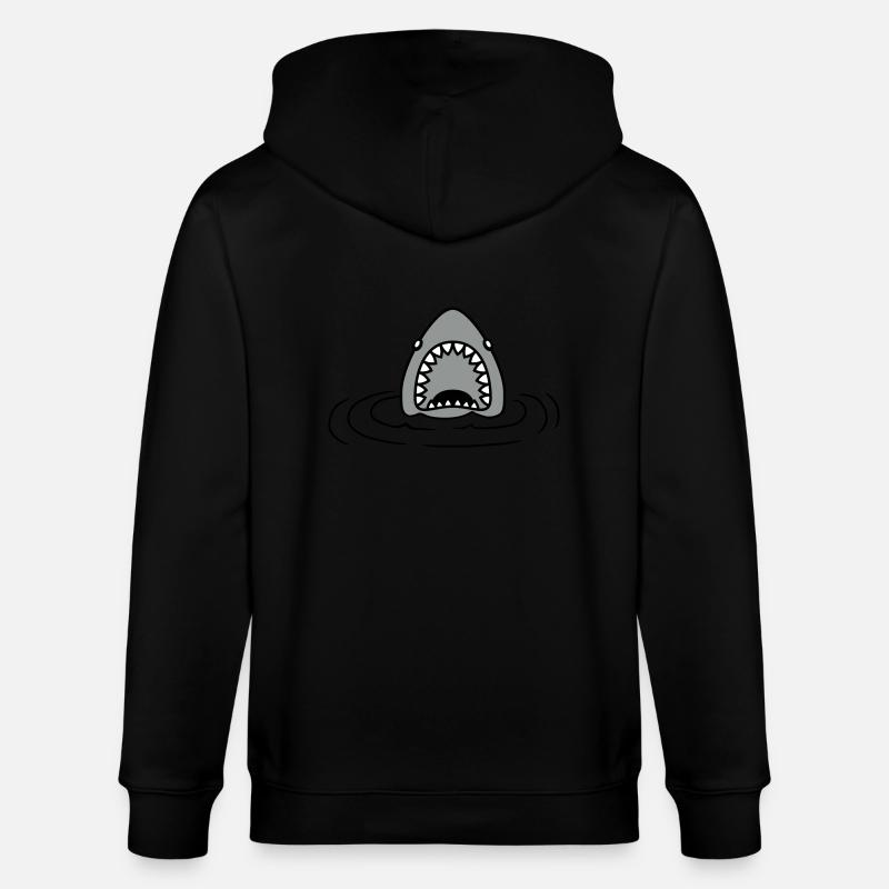 Conception de requin émergente - Veste à capuche bio CULTIVATOR Stanley/Stella Unisexe - noir
