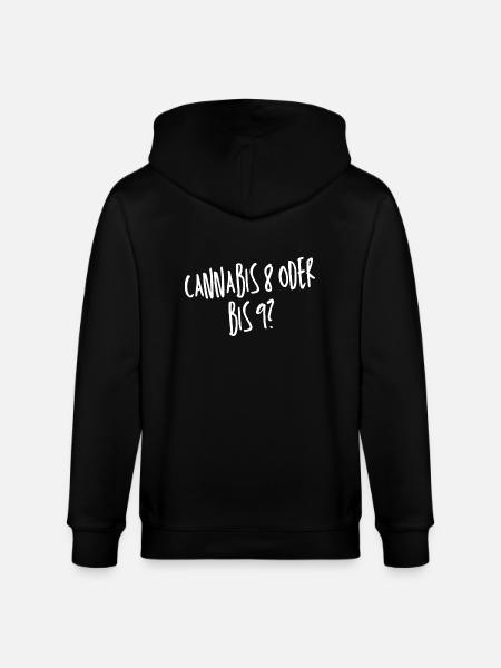 Cannabis 8 oder bis 9? - Stanley/Stella Unisex Bio-Kapuzenjacke CULTIVATOR - Schwarz