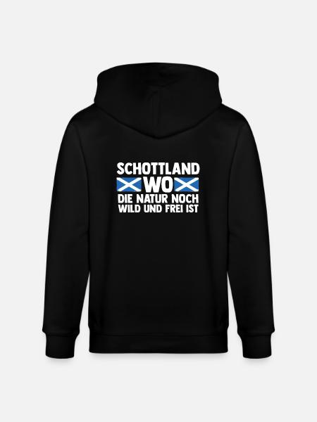 Scots Scottish Scotland - Stanley/Stella CULTIVATOR Unisex Organic Hooded Jacket - black