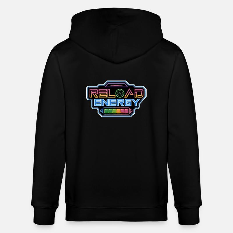 RECHARGER L’ÉNERGIE - Veste à capuche bio CULTIVATOR Stanley/Stella Unisexe - noir