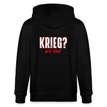 Krieg - Stanley/Stella Unisex Bio-Kapuzenjacke CULTIVATOR  - Schwarz - Hinten - Anna (173cm)