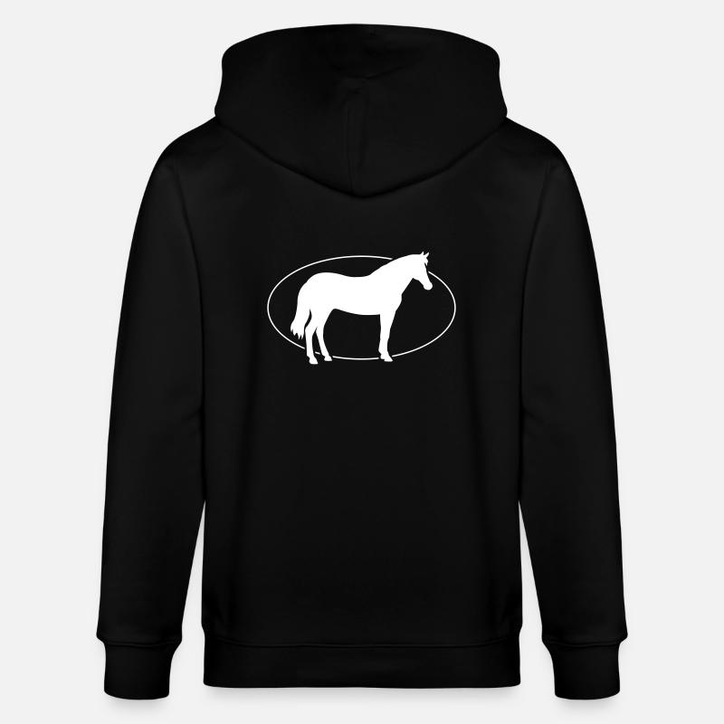 Pferd Cheval - Veste à capuche bio CULTIVATOR Stanley/Stella Unisexe - noir