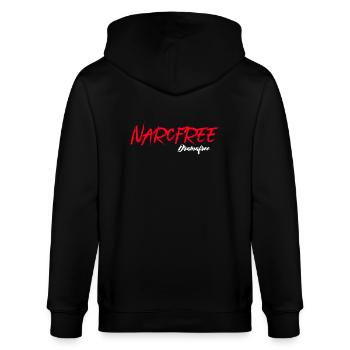Narcissisme - non merci - Veste à capuche bio CULTIVATOR Stanley/Stella Unisexe - noir - Dos - Anna (173cm)