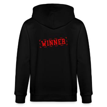 winner_stamp_au1 - Veste à capuche bio CULTIVATOR Stanley/Stella Unisexe - noir - Dos - Anna (173cm)