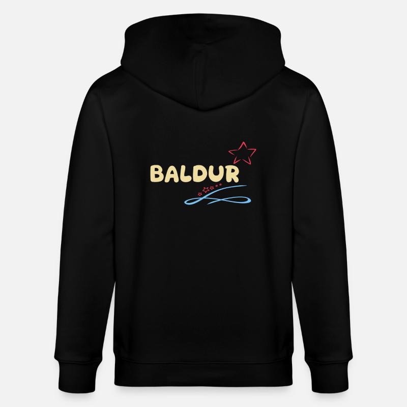 Baldur as a gift - Stanley/Stella CULTIVATOR Unisex Organic Hooded Jacket - black