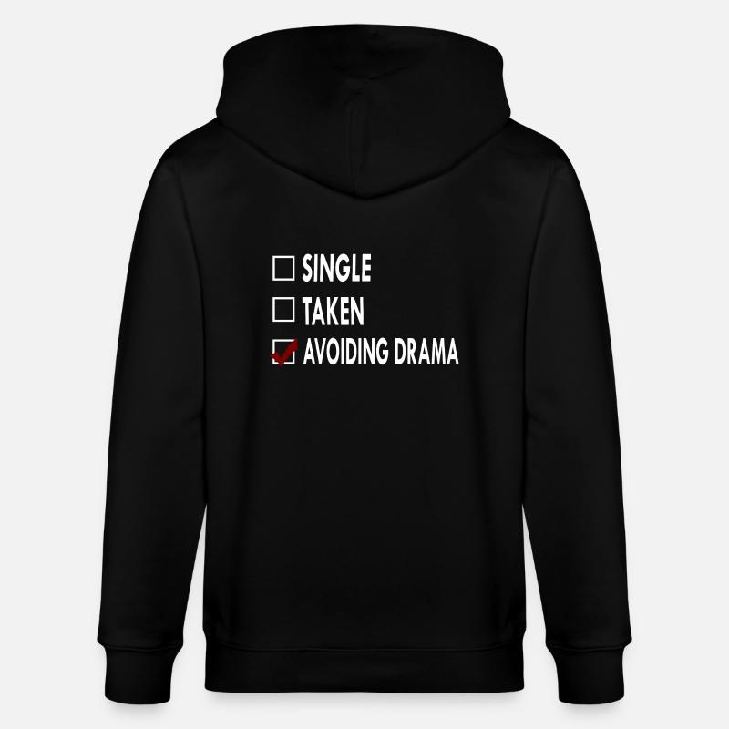 SINGLE AVOIDING DRAMA - Veste à capuche bio CULTIVATOR Stanley/Stella Unisexe - noir