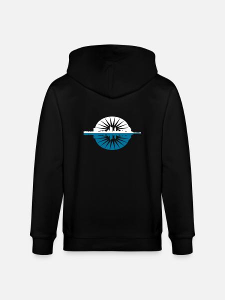 Leipzig Skyline - Stanley/Stella Unisex Bio-Kapuzenjacke CULTIVATOR - Schwarz