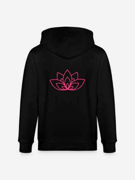 Mandala emblem ornament02 - Stanley/Stella CULTIVATOR Unisex Organic Hooded Jacket - black