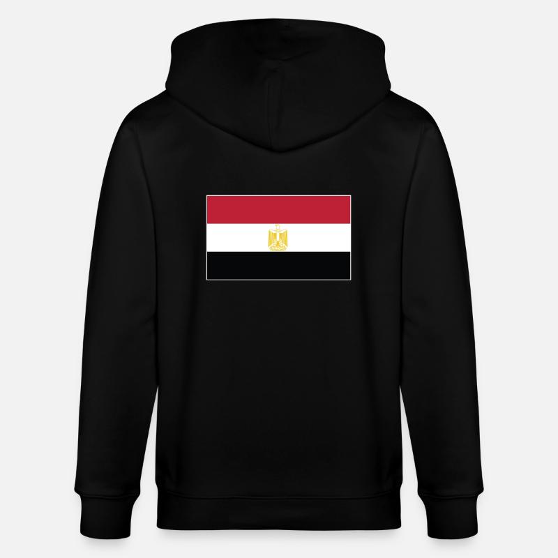 Drapeau de l’Égypte - Veste à capuche bio CULTIVATOR Stanley/Stella Unisexe - noir