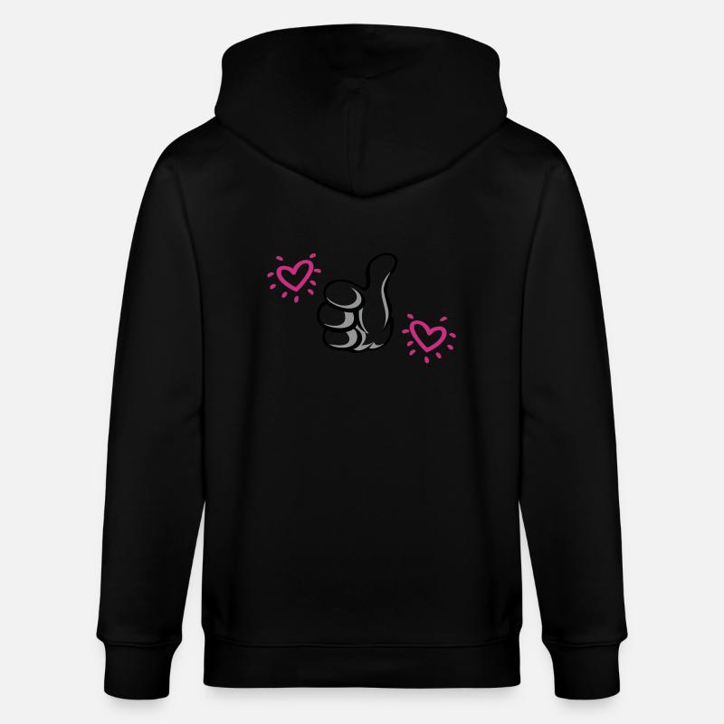 ZUR besten Mutter gewählt - Stanley/Stella Unisex Bio-Kapuzenjacke CULTIVATOR  - Schwarz