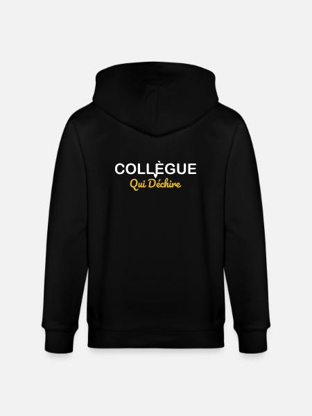 Colleague who rocks - Stanley/Stella CULTIVATOR  Unisex Organic Hooded Jacket - black
