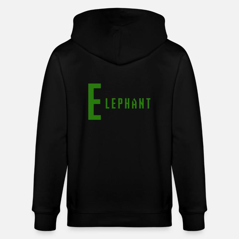 Elephant - Stanley/Stella Unisex Bio-Kapuzenjacke CULTIVATOR  - Schwarz