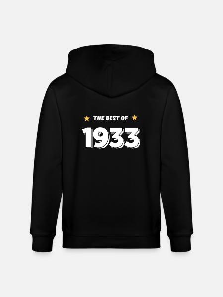 Best of 1933 - Stanley/Stella CULTIVATOR  Unisex Organic Hooded Jacket - black