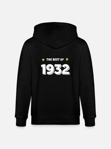 Best of 1932 - Veste à capuche bio CULTIVATOR Stanley/Stella Unisexe - noir