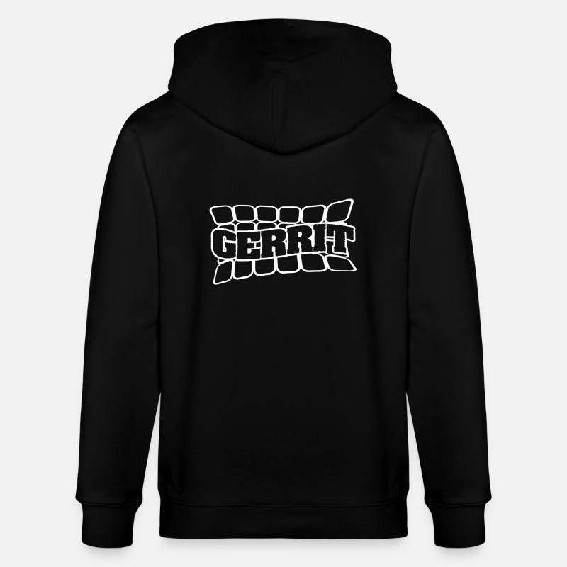 Nom Gerrit - Veste à capuche bio CULTIVATOR Stanley/Stella Unisexe - noir
