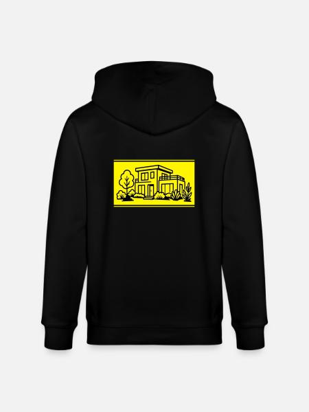 House Villa Property - Stanley/Stella CULTIVATOR Unisex Organic Hooded Jacket - black