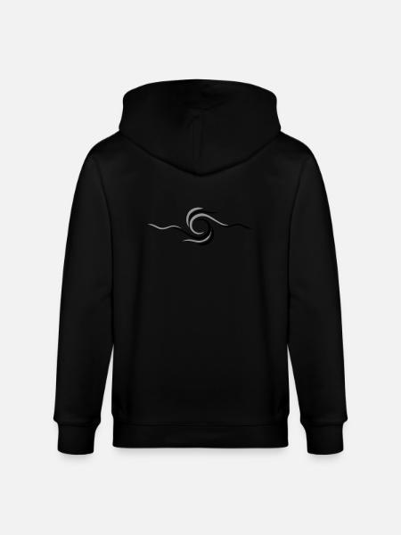 Vague - Veste à capuche bio CULTIVATOR Stanley/Stella Unisexe - noir