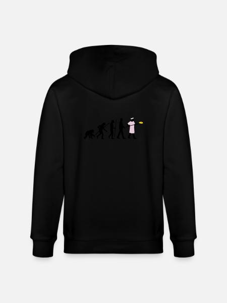 evolution_backer_122013_b_3c - Stanley/Stella Unisex Bio-Kapuzenjacke CULTIVATOR - Schwarz