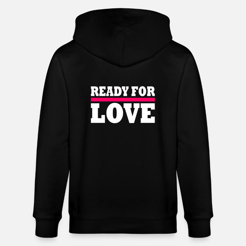 Ready for love - Stanley/Stella Unisex Bio-Kapuzenjacke CULTIVATOR - Schwarz