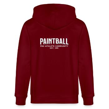 Paintbaall pro athlee communauté, propre - Veste à capuche bio CULTIVATOR Stanley/Stella Unisexe - bordeaux - Dos - Anna (173cm)