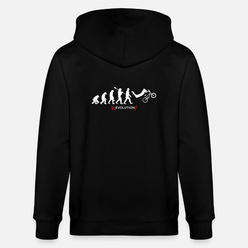 Revolution - Evolution Man Fun Twist11 - Stanley/Stella Unisex Bio-Kapuzenjacke CULTIVATOR  - Schwarz
