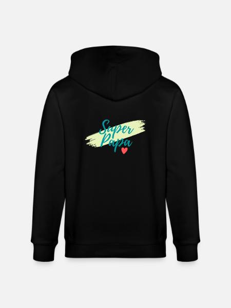 Super Dad - Stanley/Stella CULTIVATOR Unisex Organic Hooded Jacket - black