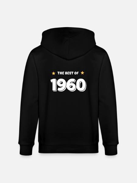 Best of 1960 - Stanley/Stella CULTIVATOR Unisex Organic Hooded Jacket - black
