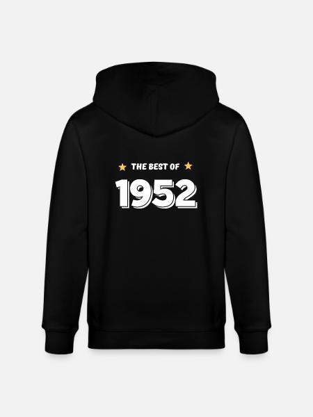 Best of 1952 - Stanley/Stella CULTIVATOR  Unisex Organic Hooded Jacket - black