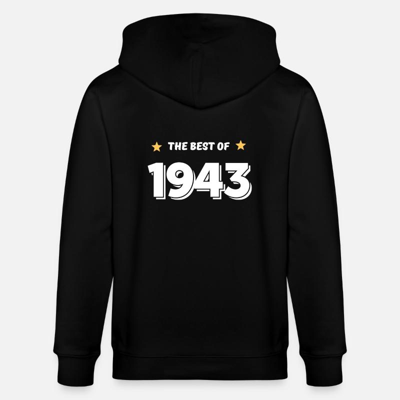 Das Beste von 1943 - Stanley/Stella Unisex Bio-Kapuzenjacke CULTIVATOR  - Schwarz