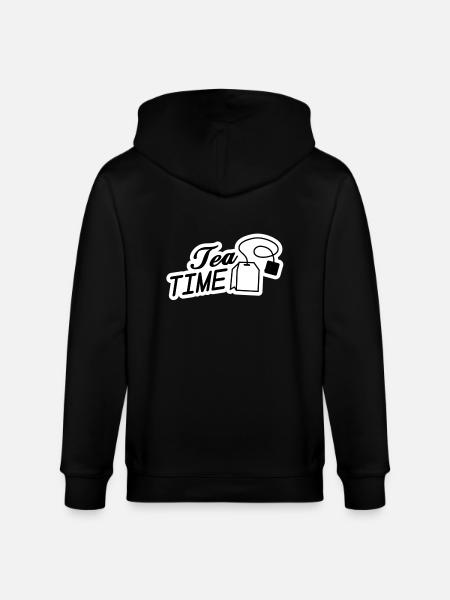 tea_time__f2 - Stanley/Stella CULTIVATOR Unisex Organic Hooded Jacket - black