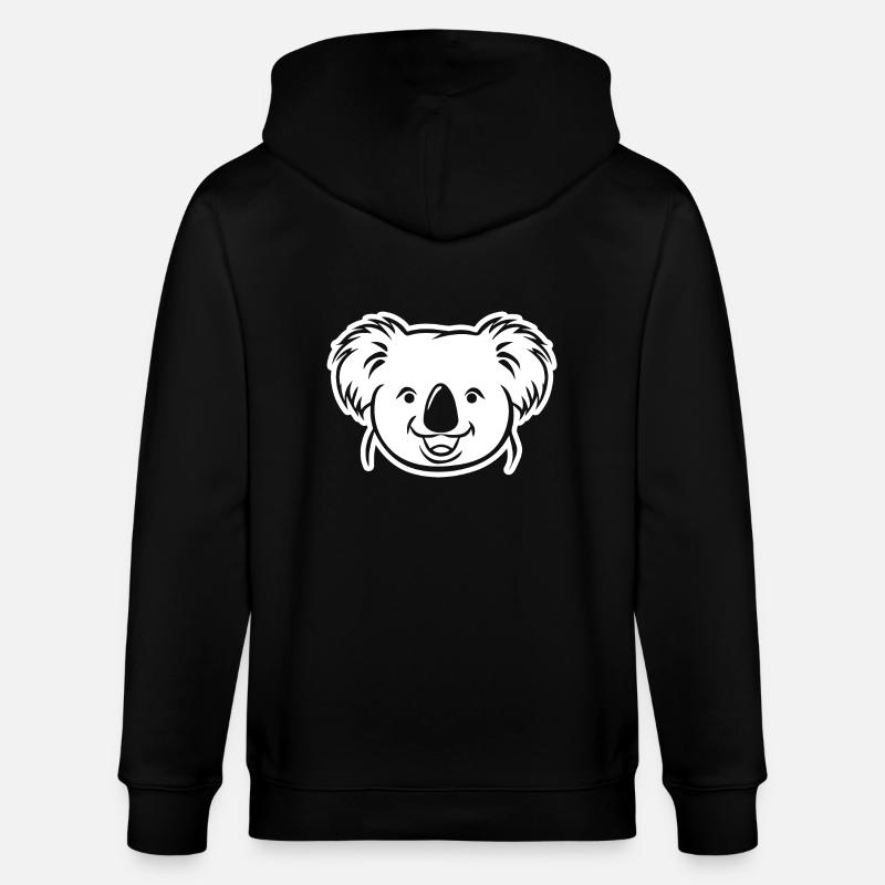 Koala - Veste à capuche bio CULTIVATOR Stanley/Stella Unisexe - noir