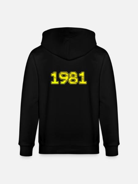 Nerd 1981 - Stanley/Stella Unisex Bio-Kapuzenjacke CULTIVATOR  - Schwarz