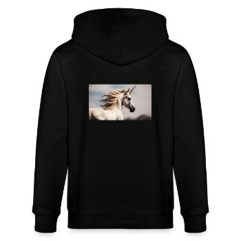 Licorne - Veste à capuche bio CULTIVATOR Stanley/Stella Unisexe - noir - Dos - Anna (173cm)