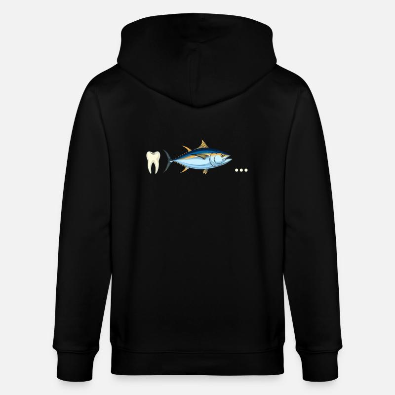 Dent thon … - Veste à capuche bio CULTIVATOR Stanley/Stella Unisexe - noir