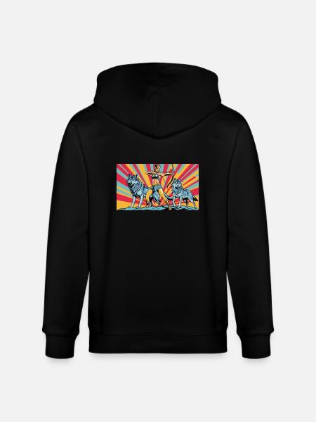 nVx Artemis 1 - Stanley/Stella CULTIVATOR Unisex Organic Hooded Jacket - black