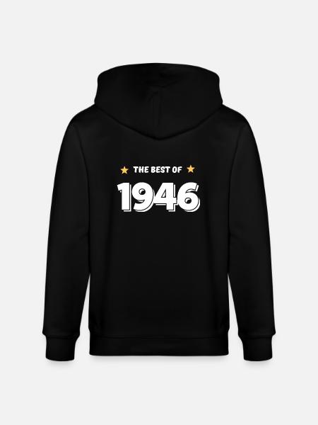Best of 1946 - Stanley/Stella CULTIVATOR  Unisex Organic Hooded Jacket - black