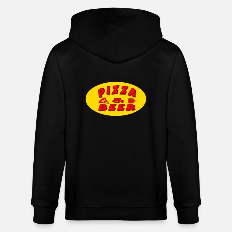 Pizza - Stanley/Stella Unisex Bio-Kapuzenjacke CULTIVATOR  - Schwarz