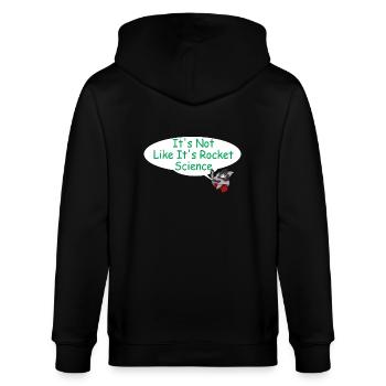 Es ist nicht so, als wäre es Raketenwissenschaft - Stanley/Stella Unisex Bio-Kapuzenjacke CULTIVATOR  - Schwarz - Hinten - Anna (173cm)