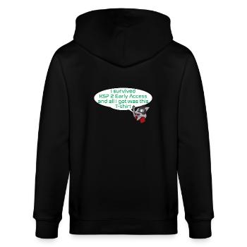 KSP2 Early Access T-Shirt - Stanley/Stella Unisex Bio-Kapuzenjacke CULTIVATOR  - Schwarz - Hinten - Anna (173cm)