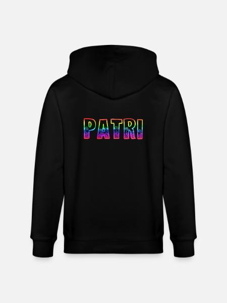 patri rs regenbogen - Stanley/Stella Unisex Bio-Kapuzenjacke CULTIVATOR - Schwarz