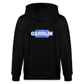 Name Carolin - Stanley/Stella Unisex Bio-Kapuzenjacke CULTIVATOR  - Schwarz - Hinten - Anna (173cm)