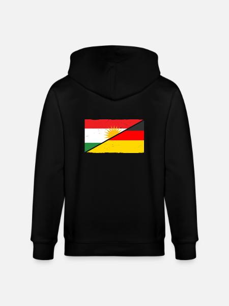 Kurds Germany Kurdistan - Stanley/Stella CULTIVATOR  Unisex Organic Hooded Jacket - black