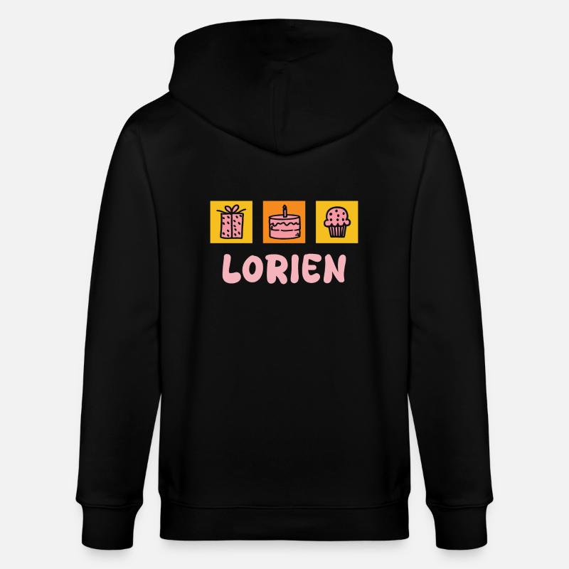 Lorien comme prénom - Veste à capuche bio CULTIVATOR Stanley/Stella Unisexe - noir