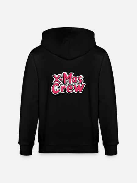 X-Mas Crew Christmassy - Stanley/Stella CULTIVATOR  Unisex Organic Hooded Jacket - black